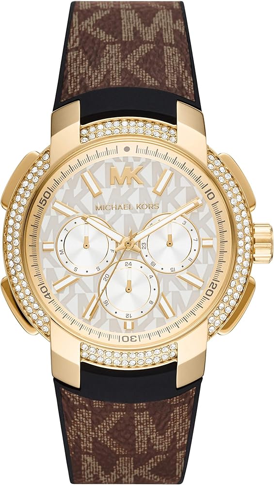 Michael Kors Sidney Multifunction White Dial Brown Leather Strap Watch For Women - MK6948 Buy Now By Michael Kors