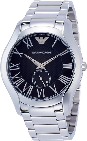 Emporio Armani Valente Quartz Black Dial Silver Steel Strap Watch For Men - AR11086 Buy Now By Emporio Armani