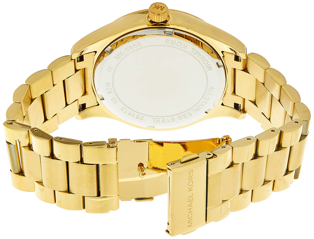 Michael Kors Layton Chronograph Gold Dial Gold Steel Strap Watch for Women - MK5959 Buy Now By Michael Kors