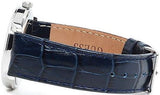 Guess Wafer Chronograph Quartz Blue Dial Blue Leather Strap Watch For Men - W0496G3 Buy Now By Guess