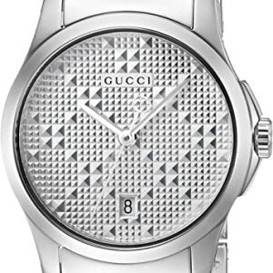 Gucci G Timeless Quartz Silver Dial Silver Steel Strap Watch For Women - YA126551 Buy Now By Gucci