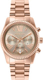 Michael Kors Lexington Chronograph Grey Dial Rose Gold Steel Strap Watch For Women - MK7217 Buy Now By Michael Kors