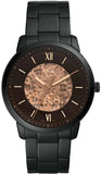 Fossil Neutra Automatic Skeleton Black Dial Black Steel Strap Watch for Men - ME3183 Buy Now By Fossil