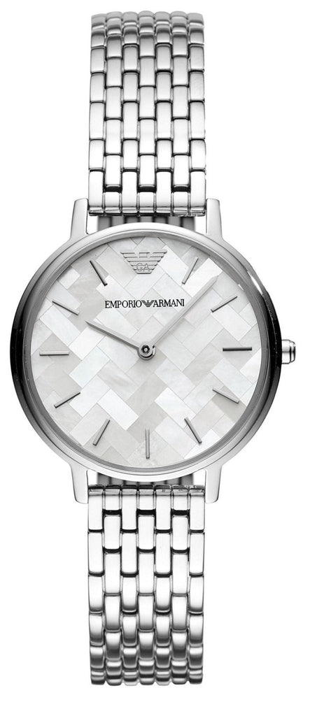 Emporio Armani Mother of Pearl Dial Silver Steel Strap Watch For Women - AR11112 Buy Now By Emporio Armani