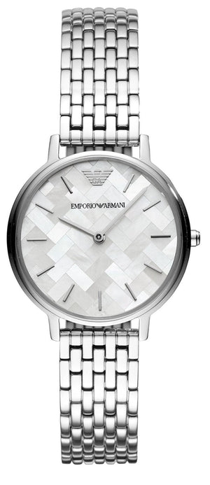 Emporio Armani Mother of Pearl Dial Silver Steel Strap Watch For Women - AR11112 Buy Now By Emporio Armani