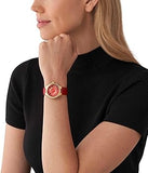 Michael Kors Camille Three-Hand Red Dial Red Leather Strap Watch for Women - MK4750 Buy Now By Michael Kors