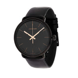 Calvin Klein High Noon Quartz Black Dial Black Leather Strap Watch for Men - K8M214CB Buy Now By Calvin Klein