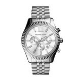 Michael Kors Lexington Silver Dial Silver Steel Strap Watch for Men - MK8405 Buy Now By Michael Kors