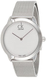Calvin Klein Minimal White Dial Silver Mesh Bracelet Watch for Women - K3M2212Y Buy Now By Calvin Klein