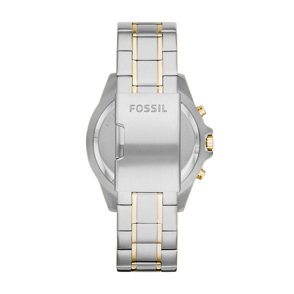 Fossil Garrett Analog Black Dial Two Tone Steel Strap Watch for Men - FS5771 Buy Now By Fossil