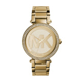 Michael Kors Parker Diamonds Gold Dial Gold Steel Strap Watch for Women - MK5784 Buy Now By Michael Kors