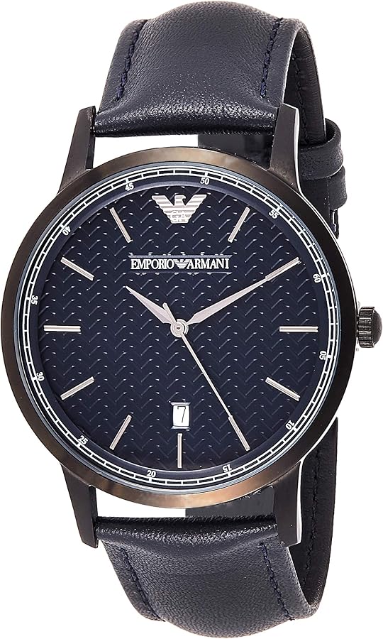 Emporio Armani Renato Blue Dial Blue Leather Strap Watch For Men - AR2479 Buy Now By Emporio Armani