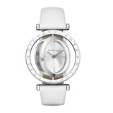 Michael Kors Averi Silver Dial White Leather Strap Watch for Women - MK2524 Buy Now By Michael Kors