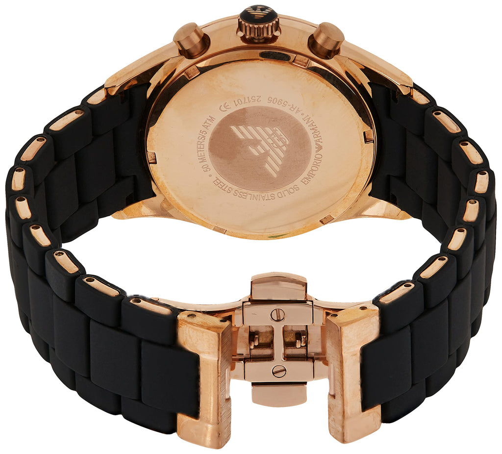 Emporio Armani Sportivo Black Dial Black Steel Strap Watch For Men - AR5905 Buy Now By Emporio Armani