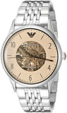 Emporio Armani Meccanico Multicolor Dial Silver Steel Strap Watch For Men - AR1922 Buy Now By Emporio Armani