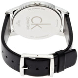 Calvin Klein Minimal Grey Dial Black Leather Strap Watch for Men - K3M221C4 Buy Now By Calvin Klein