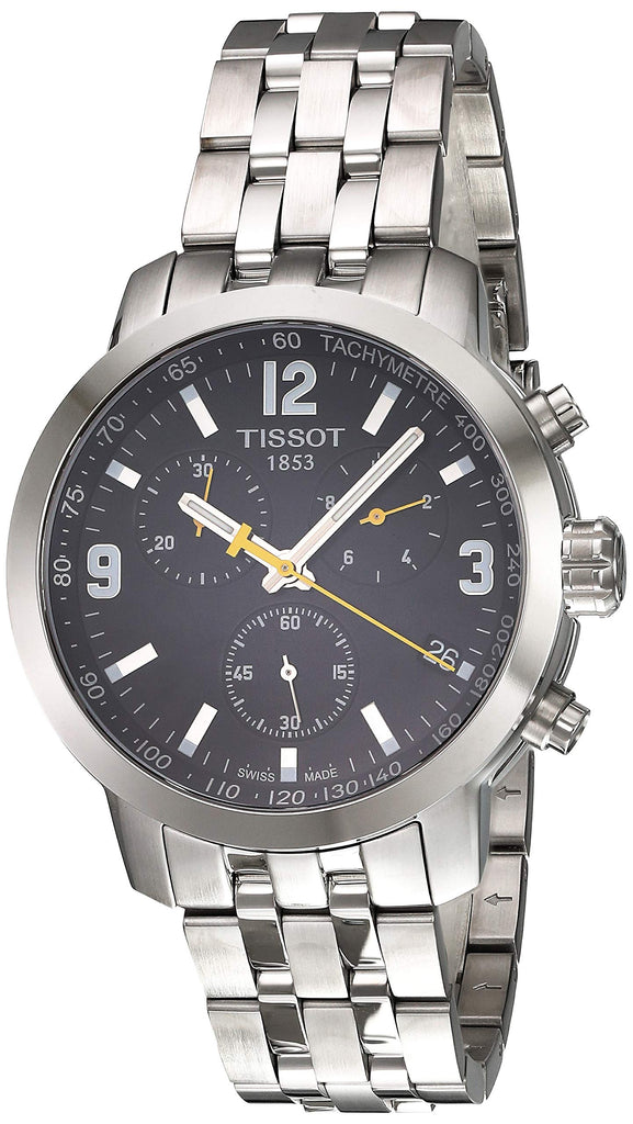 Tissot PRC 200 Chronograph Black Dial Stainless Steel Watch For Men - T0554171105700 Buy Now By Tissot