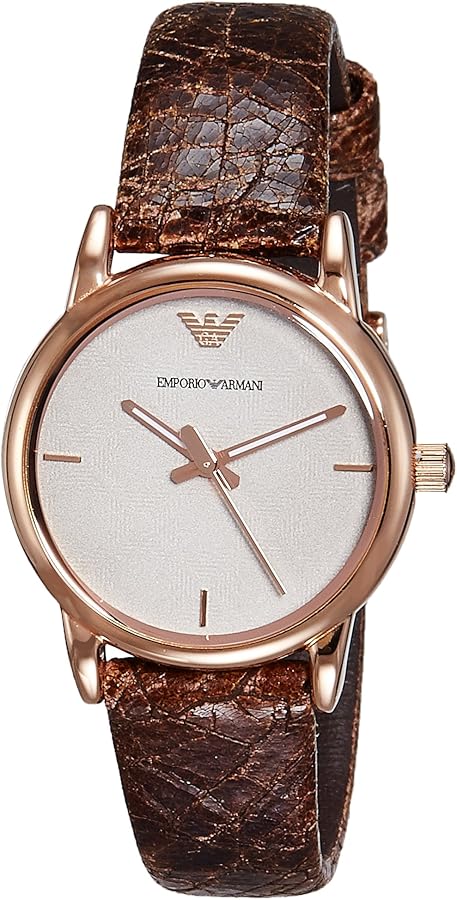 Emporio Armani Classic Analog Grey Dial Brown Leather Strap Watch For Men - AR1813 Buy Now By Emporio Armani