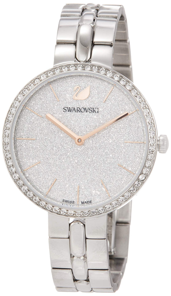 Swarovski Cosmopolitan Diamond Powder Silver Dial Silver Steel Strap Watch for Women - 5517807 Buy Now By Swarovski