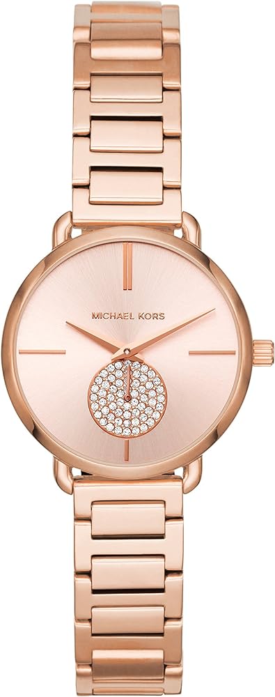 Michael Kors Portia Analog Quartz Rose Gold Dial Rose Gold Steel Strap Watch For Women - MK3839 Buy Now By Michael Kors