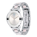 Movado Bold Silver Dial Two Tone Steel Strap Watch for Women - 3600702 Buy Now By Movado