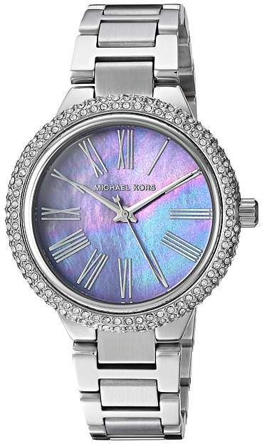 Michael Kors Taryn Mother of Pearl Purple Dial Silver Steel Strap Watch For Women - MK6562 Buy Now By Michael Kors