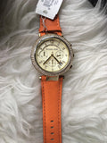 Michael Kors Parker Champagne Dial Orange Leather Strap Watch for Women - MK2279 Buy Now By Michael Kors