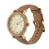 Michael Kors Corey Analog Gold Dial Brown Leather Strap Watch for Women - MK2986 Buy Now By Michael Kors