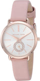 Michael Kors Petite Portia Silver Dial Pink Rubber Strap Watch For Women - MK2735 Buy Now By Michael Kors