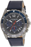 Coach Kent Grey Dial Blue Leather Strap Watch for Men - 14602558 Buy Now By Coach