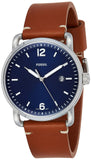 Fossil Commuter Blue Dial Blue Leather Strap Watch for Men - FS5325 Buy Now By Fossil