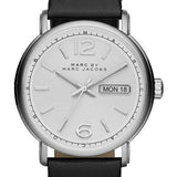 Marc Jacobs Fergus White Dial Black Leather Strap Watch for Men - MBM5076 Buy Now By Marc Jacobs