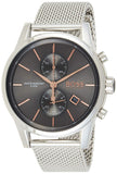 Hugo Boss Jet Chronograph Grey Dial Silver Mesh Bracelet Watch for Men - 1513440 Buy Now By Hugo Boss