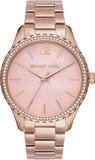 Michael Kors Layton Three Hand Pink Dial Rose Gold Steel Strap Watch For Women - MK6848 Buy Now By Michael Kors