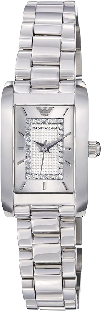 Emporio Armani Classic Diamonds Silver Dial Silver Steel Strap Watch For Women - AR3170 Buy Now By Emporio Armani