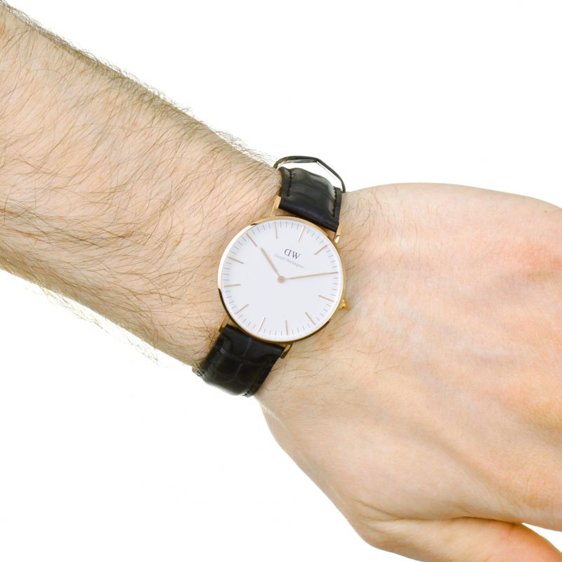 Daniel Wellington Classic Reading White Dial Black Leather Strap Watch For Women - DW00100041 Buy Now By Daniel Wellington