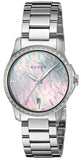 Gucci G Timeless Mother of Pearl Dial Silver Steel Strap Watch For Women - YA126543 Buy Now By Gucci