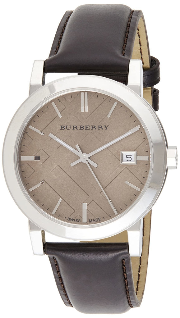 Burberry The City Gold Dial Brown Leather Strap Watch for Men - BU9011 Buy Now By Burberry