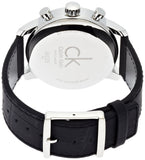 Calvin Klein City Chronograph Black Dial Black Leather Strap Watch for Men - K2G271CX Buy Now By Calvin Klein