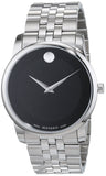 Movado Museum Classic Black Dial Silver Steel Strap Watch For Men - 606504 Buy Now By Movado