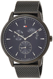 Tommy Hilfiger Brad Quartz Blue Dial Black Mesh Bracelet Watch For Men - 1710392 Buy Now By Tommy Hilfiger