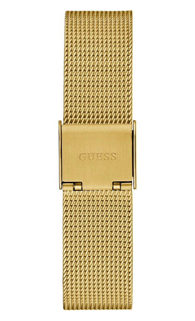 Guess Fame Diamonds Gold Dial Gold Mesh Bracelet Watch for Women - GW0508L2 Buy Now By Guess