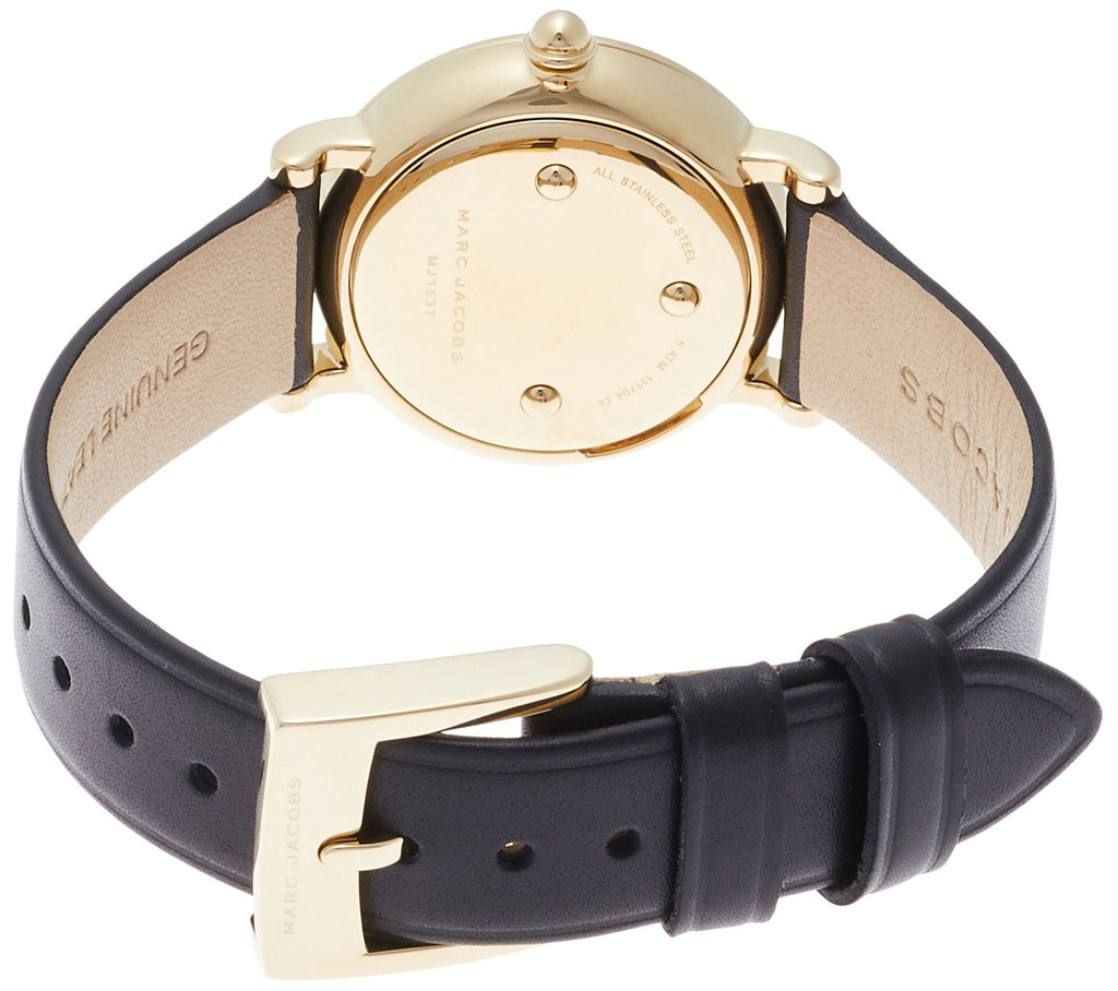 Marc Jacobs Roxy White Dial Black Leather Strap Watch for Women - MJ1537 Buy Now By Marc Jacobs