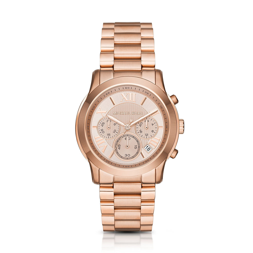 Michael Kors Cooper Rose Gold Rose Gold Steel Strap Watch for Women - MK6275 Buy Now By Michael Kors