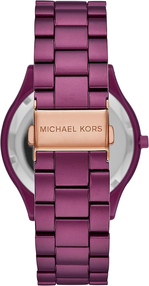 Michael Kors Slim Runway Quartz Purple Dial Purple Steel Strap Watch For Women - MK4507 Buy Now By Michael Kors