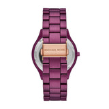 Michael Kors Slim Runway Quartz Purple Dial Purple Steel Strap Watch For Women - MK4507 Buy Now By Michael Kors