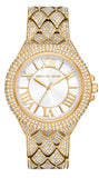 Michael Kors Camille Three-Hand Crystals White Dial Gold Steel Strap Watch for Women - MK4800 Buy Now By Michael Kors