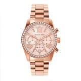 Michael Kors Lexington Chronograph Rose Gold Dial Rose Gold Steel Strap Watch for Women - MK7242 Buy Now By Michael Kors