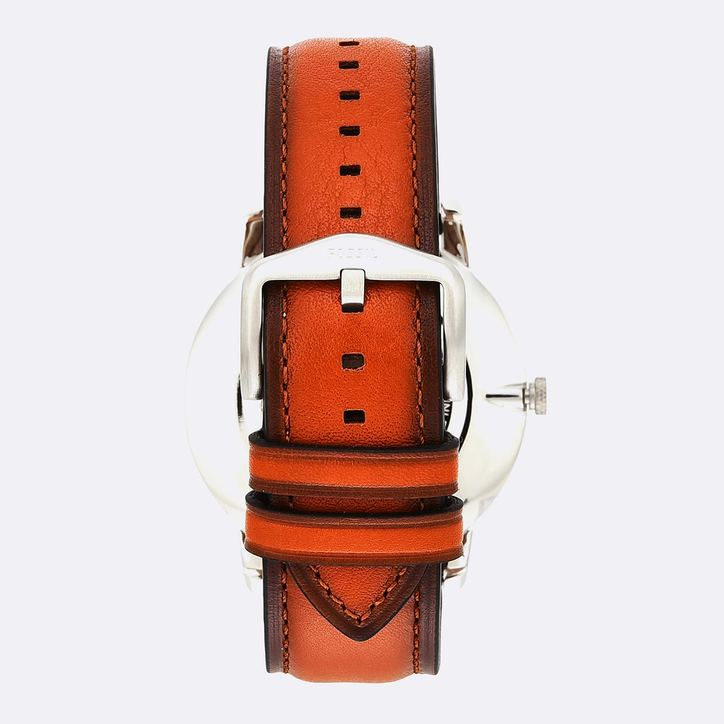 Fossil Minimalist Blue Dial Brown Leather Strap Watch for Men - FS5304 Buy Now By Fossil