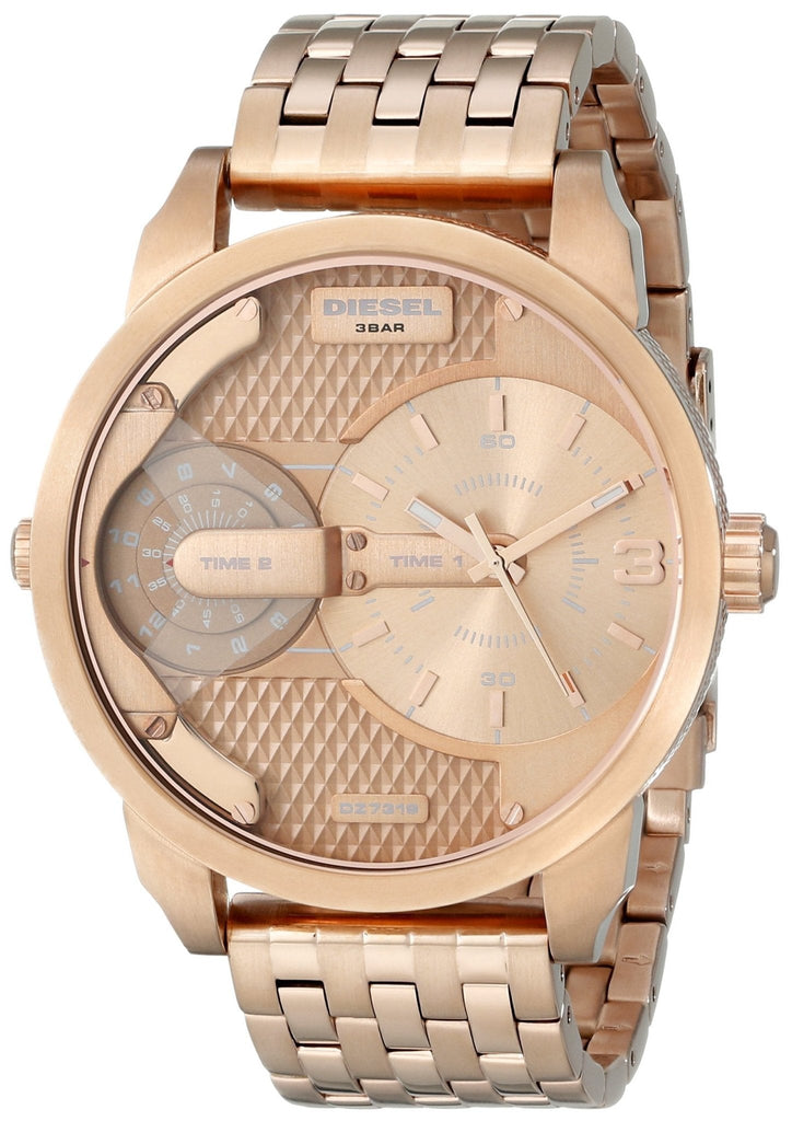 Diesel Mini Daddy Rose Gold Dial Rose Gold Steel Strap Watch For Men - DZ7318 Buy Now By Diesel